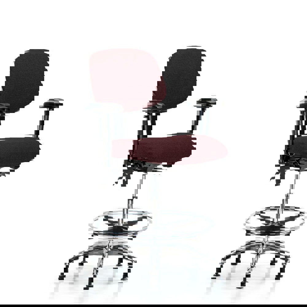 Task Chair: Olefin, Burgundy
